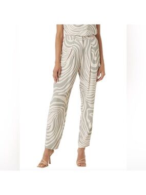 MISA Los Angeles Abstract Zebra Print‎ Pants Size Small